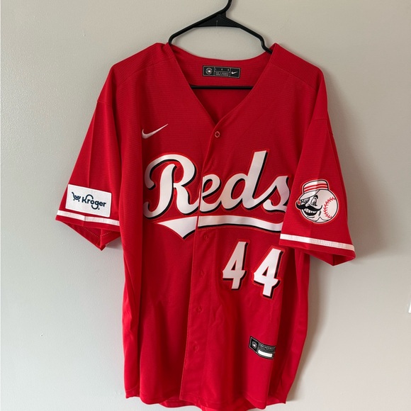 Nike Other - Nike Red Cincinnati Reds #44 Baseball Jersey with White & Black Trim